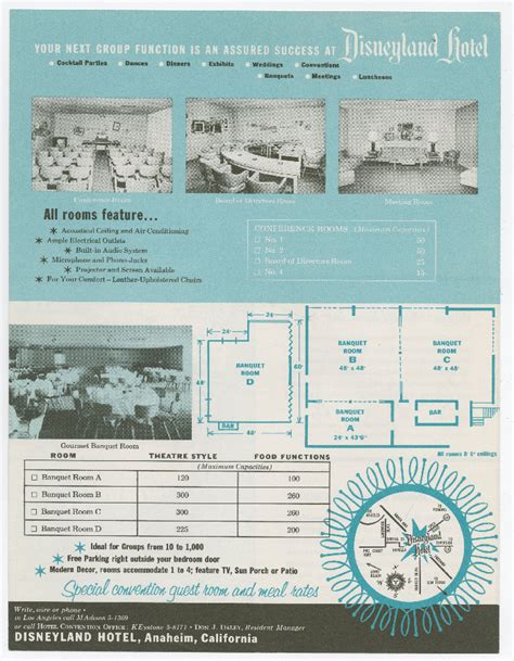 1956 Disneyland Hotel Promotional Brochure - ID: julydisneyland17553 ...