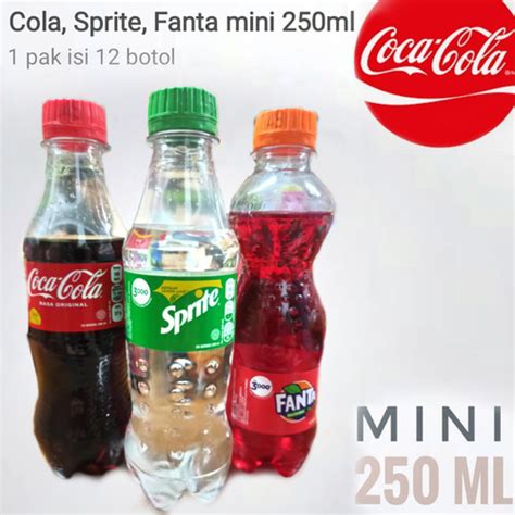 Jual Coca Cola Sprite Fanta Botol Mini Ml Soda Ecer Pak Isi