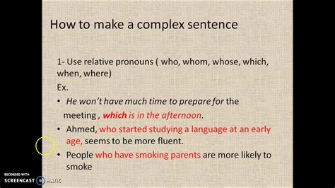 Complex Sentences In IELTS YouTube