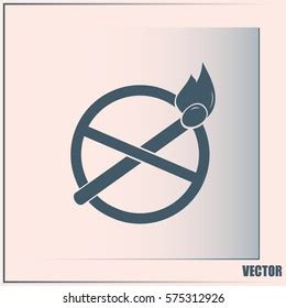 No Naked Flame Warning Sign Vector vector de stock libre de regalías Shutterstock