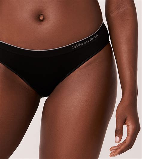 Buy La Vie En Rose Seamless Bikini Brief In Black Thstreet Uae