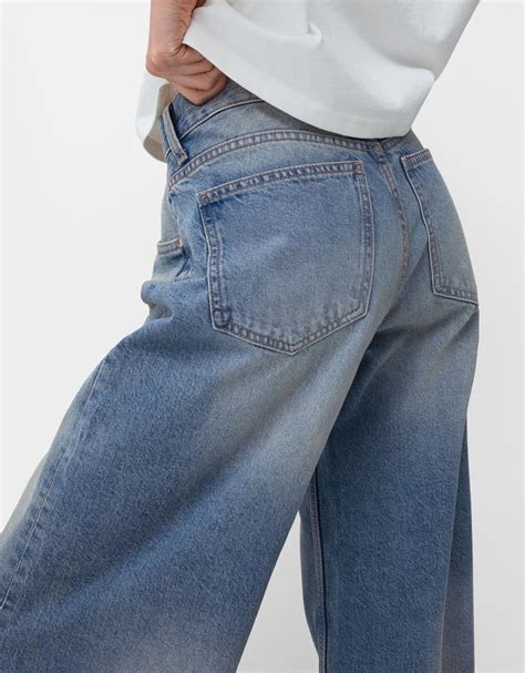 Wide Leg Jeans Women Bershka