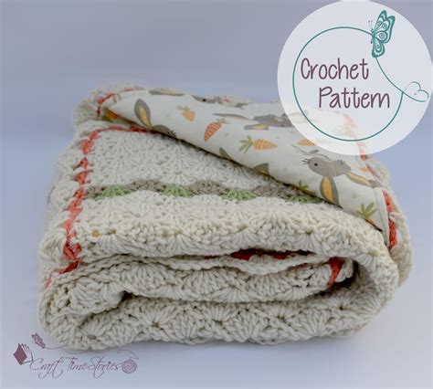 Shell Stitch, Crochet, Baby Blanket, Baby Shower Gifts, Reversible Baby ...