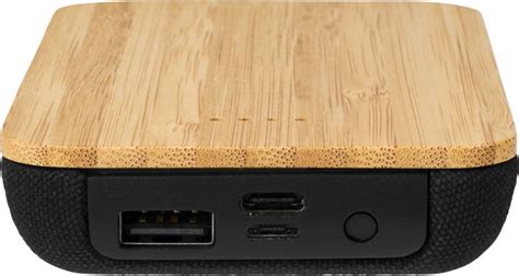 Promotional Future Bamboo 6000mah Wireless Power Bank