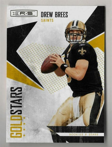 2010 Panini Rookies Stars Gold Stars Gold 6 Drew Brees 500 For