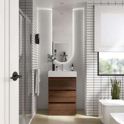 Meuble salle bain SPIRIT 700 3 tiroirs métalliques NOYER MAYA 697 x 810