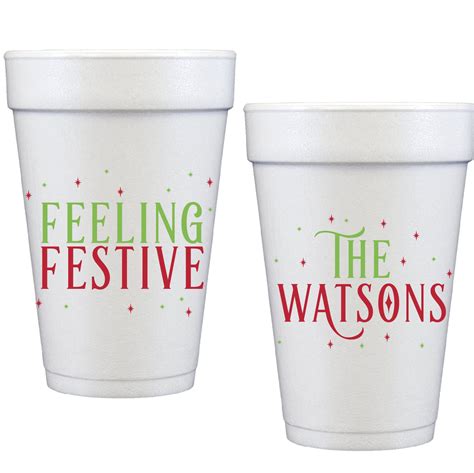 Feeling Festive Styrofoam Cups The Essential Market