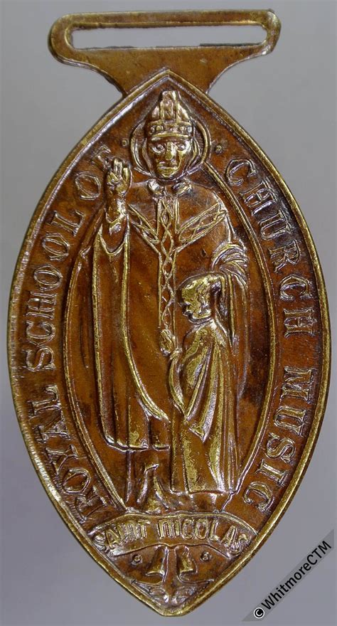 Royal School of Church Music Medal 42x25mm F&S (Fattorini?). Lens ...