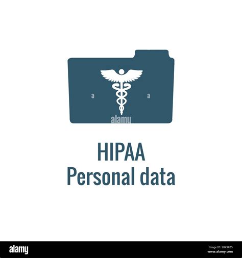 Hipaa Compliance Icon Set Hippa Image Involving Medical Privacy Stock