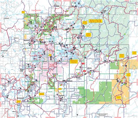 Combined Map | Sawyer County Snowmobiling