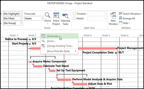 Microsoft Project And Ordinal Gantt Chart Dates