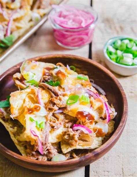 Bbq Pulled Pork Nachos Easy Loaded Pulled Pork Nacho Recipe