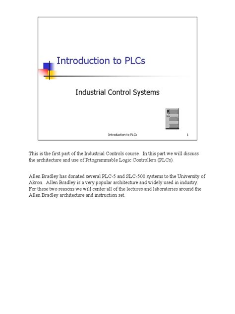 Pdf Introduction A Plc Dokumen Tips