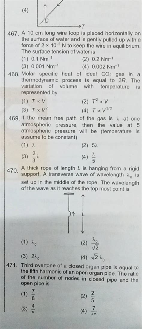 Molar Specific Heat Of Ideal Co2 Gas In A Thermodynamic Process Is Equal