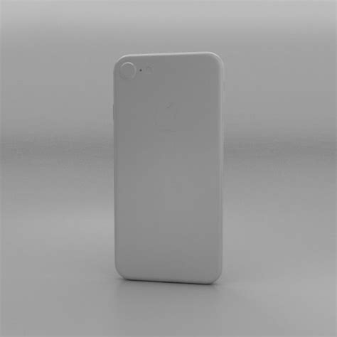 Apple IPhone 7 Silber 3D Modell 49 3ds C4d Fbx Lwo Ma Obj Max