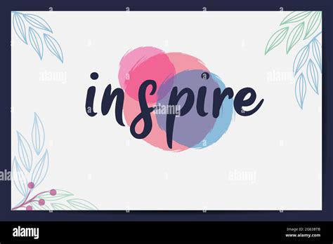 Inspire word text typography design logo icon in white background ...