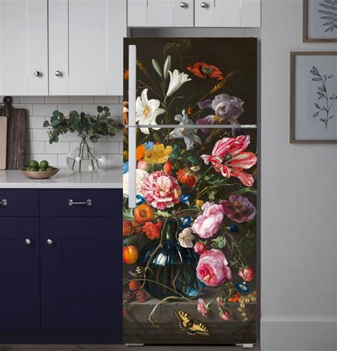 Fridge Wrap Still Life Gallery 6flowers Floral Fridge Etsy