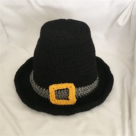 Pilgrim Hat, Crochet Thanksgiving Hat, Halloween Costume Hat, Best ...