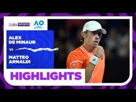 Alex De Minaur Vs Matteo Arnaldi Australian Open Match Highlights