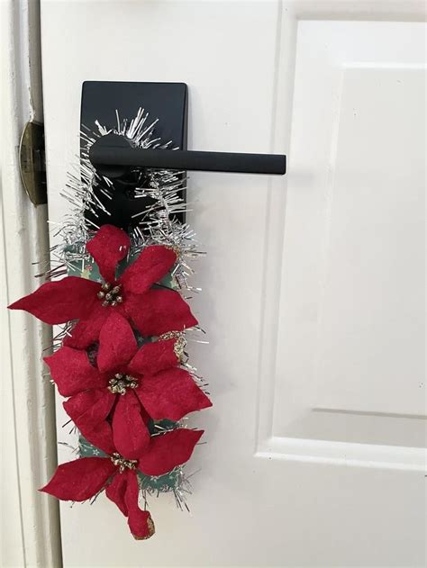 Poinsettia Door Hanger Etsy