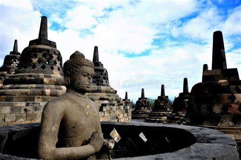 Borobudur Buddha Statue stock photo. Image of jogja, yogyakarta - 36584096