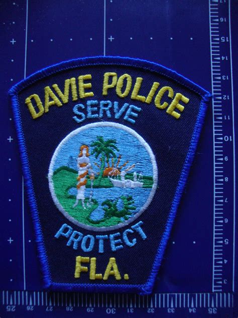 FLORIDA DAVIE POLICE PATCH - Police badge