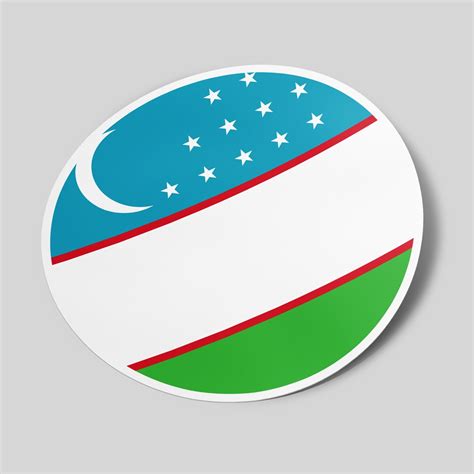 Uzbekistan Shield Flag GoStickMe