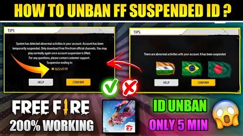 How To Recover Free Fire Suspended Account Ff Suspended Id Recover