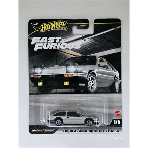 Hot Wheels Premium Toyota Ae Sprinter Trueno Fast Furious Shopee Malaysia