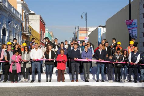 Ayuntamiento De Puebla Entrega Las Calles Rehabilitadas De La Zona