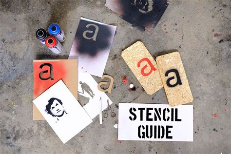 Stencil Guide Schablonen für Sprühlack selber machen Spray paint