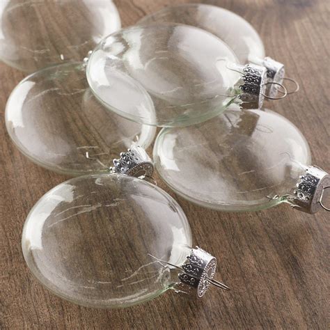 Clear Glass Disc Ornaments Christmas Ornaments Christmas And Winter