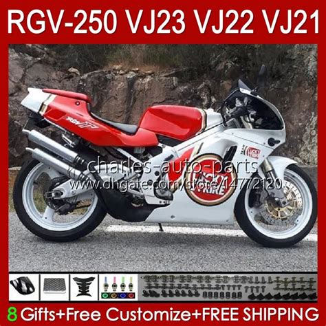 طقم الجسم لسوزوكي RGVT Lucky Red جديد RGV 250 CC RGV250 SAPC VJ23