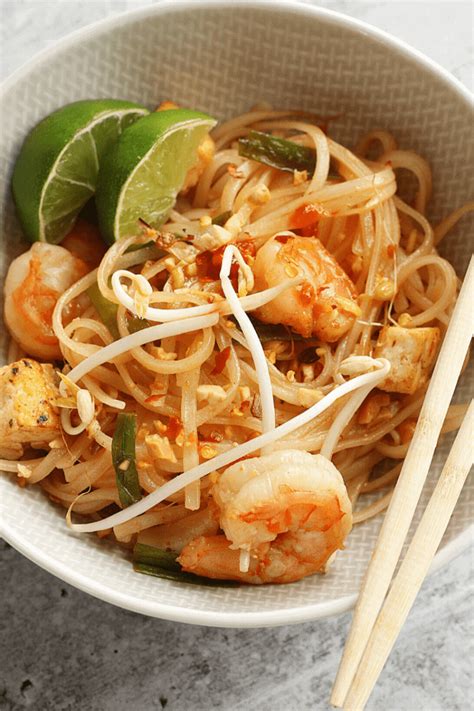 Simple and Spicy Shrimp Pad Thai - Crumb Snatched