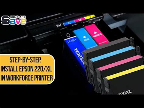 Epson Workforce Wf Printer Ink Cartridges Installation Youtube