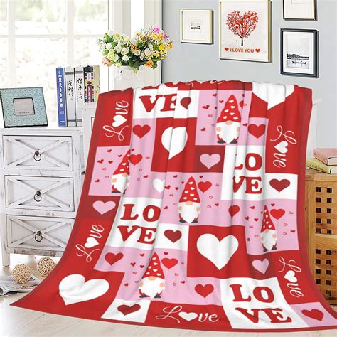 Happy Valentines Day Throw Blanket Valentines Day Heart