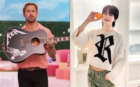 Barbie Ryan Gosling Le Regala Su Guitarra A Jimin De BTS Por Lucir Un