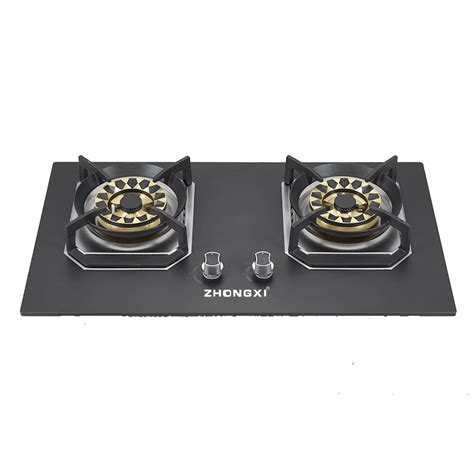 Castiron Built In Stainless Steel 2 Burner Build In Gas Hob 4 Burners