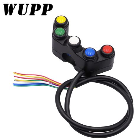 Wupp Mm Handlebar Motorcycle Switches Fog Light Mount Horn Power