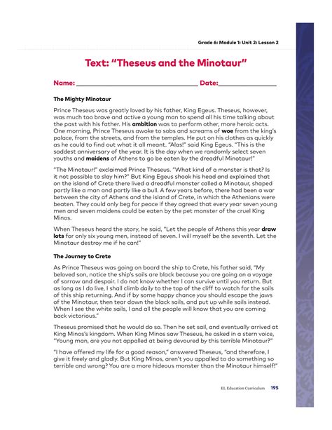 #18 Theseus the Minotaur - AMANDA BREWER | Library | Formative