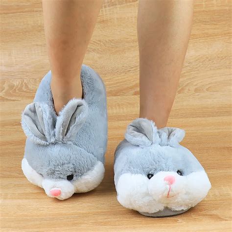 Pantuflas De Conejo Zapatillas De Casa De Conejo Para Mujer Y Ni A