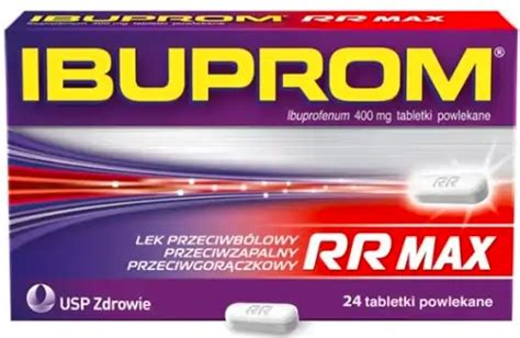 Ibuprom RR Max lek przeciwbólowy 24 tab 14336835343 Allegro pl