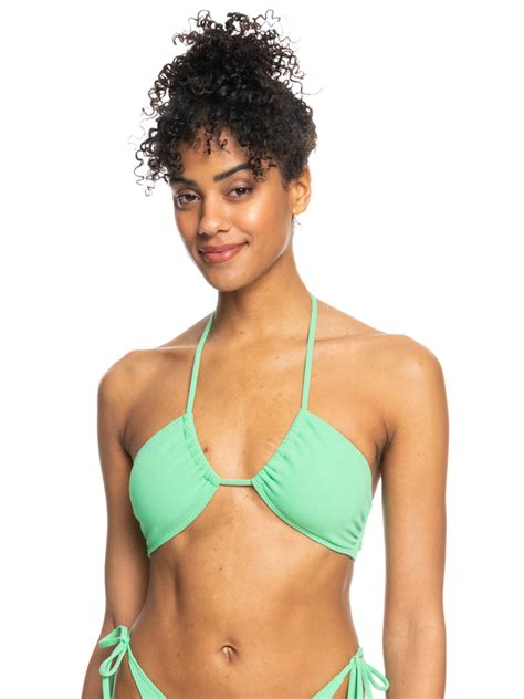 Womens Colour Jam Triangle Bikini Top Roxy