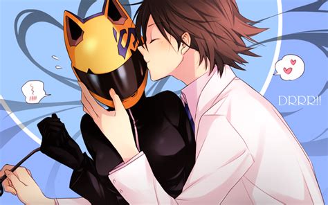 Celty Sturluson And Kishitani Shinra Durarara Drawn By Kudou90n