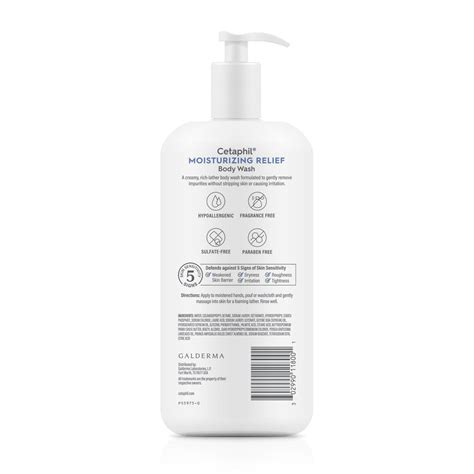 Cetaphil Moisturizing Relief Body Wash Shop Body Wash At H E B