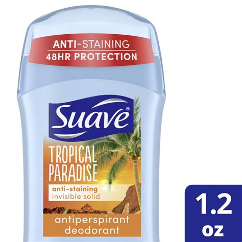 Suave Deodorant Antiperspirant Stick Tropical Paradise Female Oz