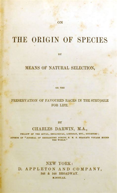 Publication Of Origin Of Species