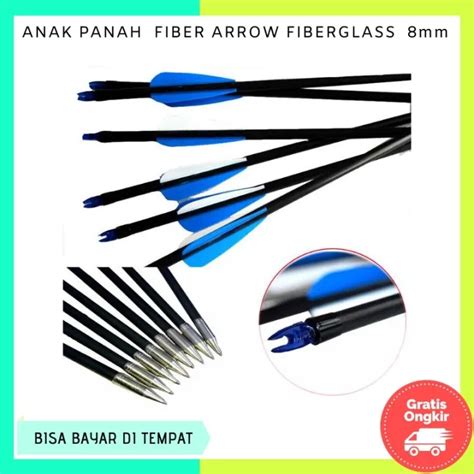 Anak Panah Fiber Arrow Fiberglass 8mm 8 Mm Anak Panah Fiber Anak Panah Carbon Arrow Anak Panah