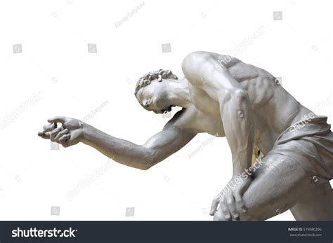 Antique Nude Plaster Sculpture Naked Ancient Foto Stock