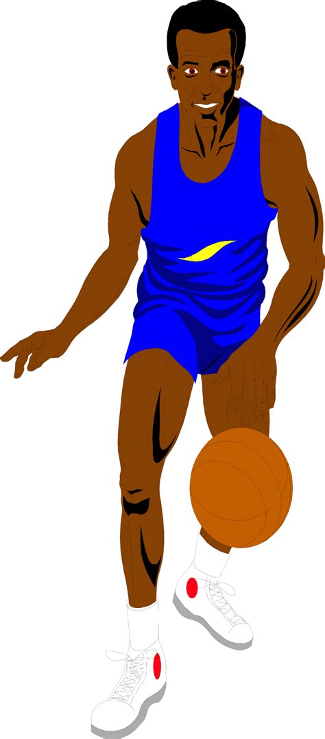 Basketball Free Stock Photo Illustration Of An African American